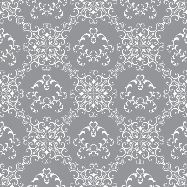 Seamless floral pattern wallpapers in the style of Baroque . Can be used for backgrounds and page fill web design — Stock Vector