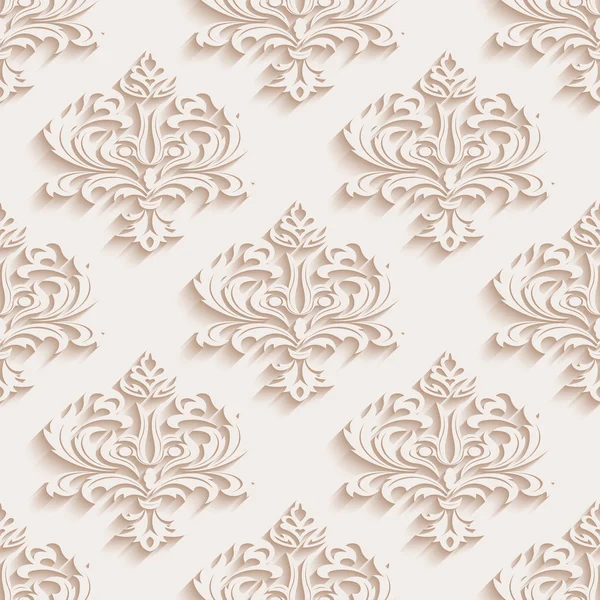 Seamless wallpapers in the style of Baroque . Can be used for backgrounds and page fill web design — Stock Vector