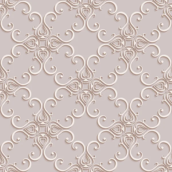 Floral papéis de parede sem costura no estilo do barroco. Pode ser usado para fundos e página de preenchimento web design — Vetor de Stock