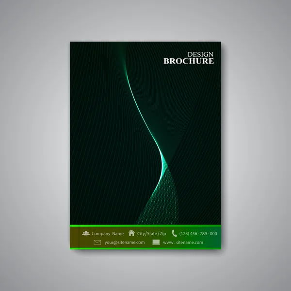 Moderno modello astratto layout brochure, rivista, volantino, copertina o relazione in formato A4 per il vostro design. Illustrazione vettoriale — Vettoriale Stock