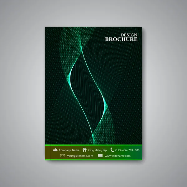 Moderno modello astratto layout brochure, rivista, volantino, opuscolo, copertina o relazione in formato A4 per il vostro disegno. Illustrazione vettoriale — Vettoriale Stock