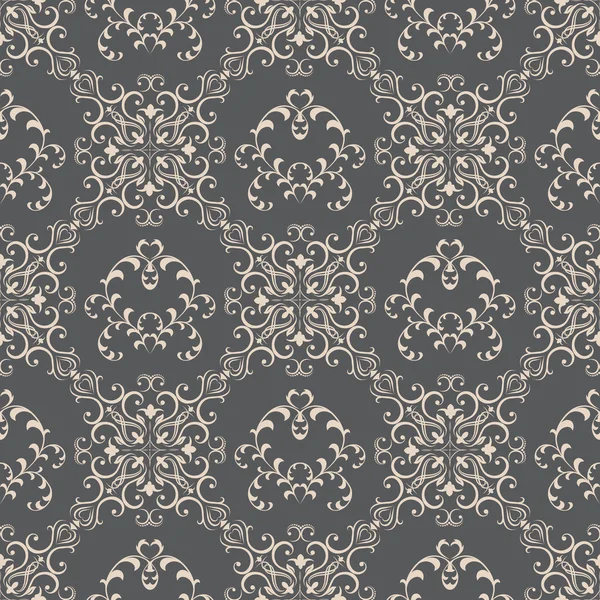 Floral pattern wallpapers in the style of Baroque . Can be used for backgrounds and page fill web design — Stock Vector