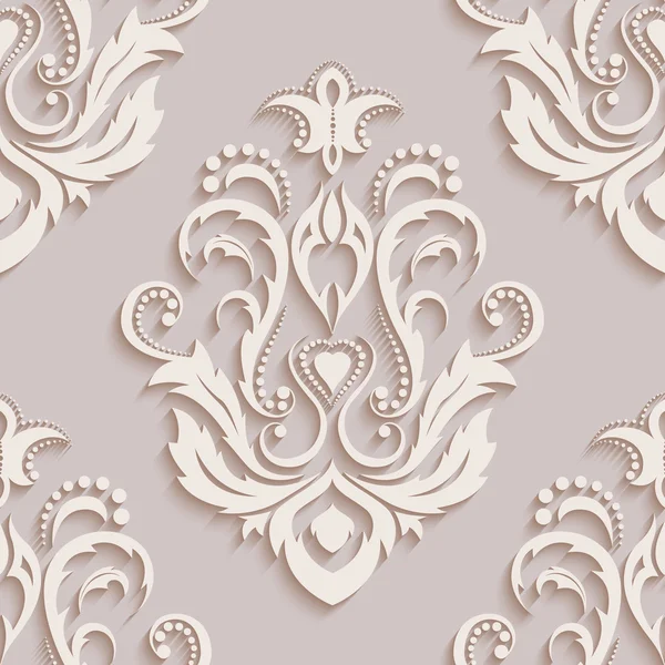 Seamless wallpapers in the style of Baroque . Can be used for backgrounds and page fill web design. Vector illustration — Stock Vector