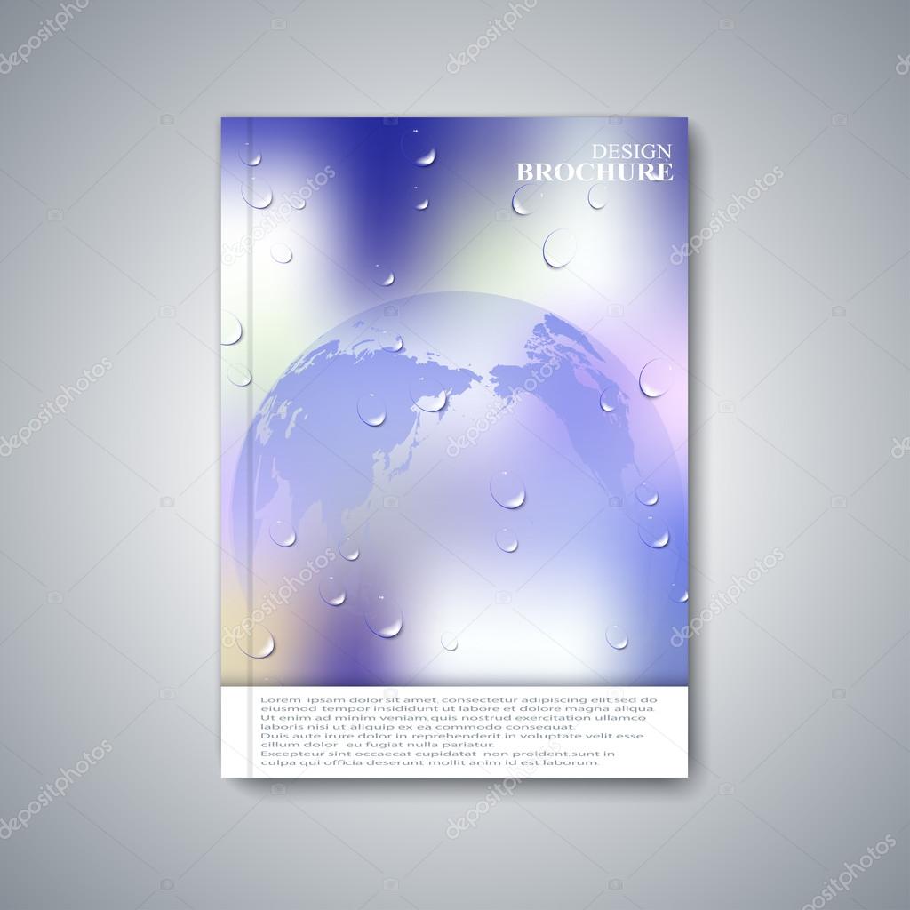 Modern abstract layout brochure, magazine, flyer, booklet, cover or report in A4 size for your design . Vector Illustration