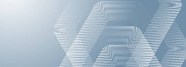 Dijital altıgen mavi soyut arkaplan. Altıgenli dijital gelecekçi teknoloji kavramı. Poster, broşür, kapak, pankart, web sitesi, başlık için Geometrik çizgili sanat tasarımı.