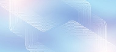 Dijital altıgen mavi soyut arkaplan. Altıgenli dijital gelecekçi teknoloji kavramı. Poster, broşür, kapak, pankart, web sitesi, başlık için Geometrik çizgili sanat tasarımı.