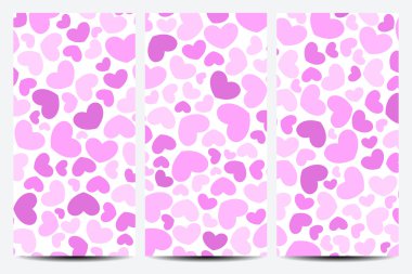 Vektör el ilanları kümesi. Arka plan yürekleri. El ilanı, web, afiş, kart, vip, sertifika, Hediyelik, fiş. Modern iş şık tasarım