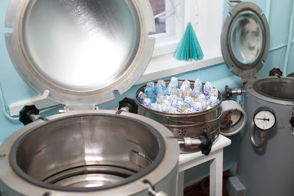 Autoclaves in a medical lab — Stock Photo, Image