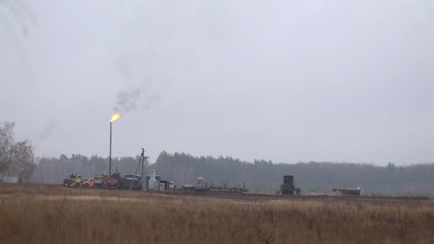 Antorcha de gas natural — Vídeos de Stock