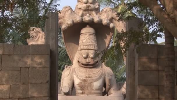 India Karnataka Hampi. De ruïnes van Vijayanagara — Stockvideo