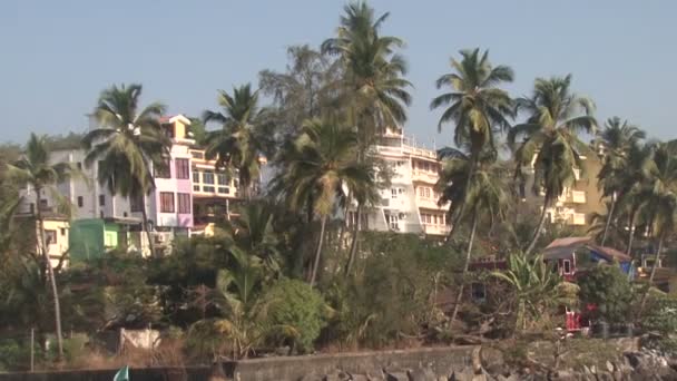 Goa indischer Hafen — Stockvideo
