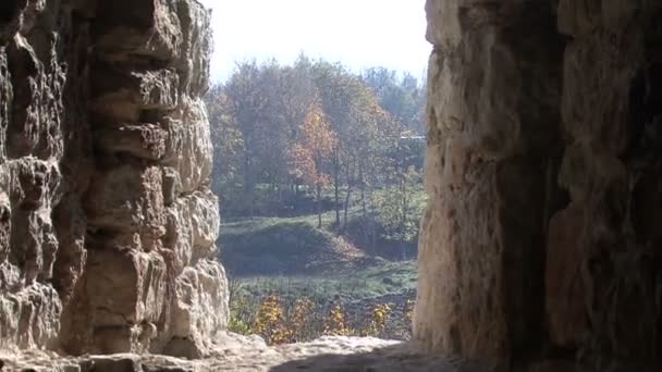 Старая военная крепость — стоковое видео