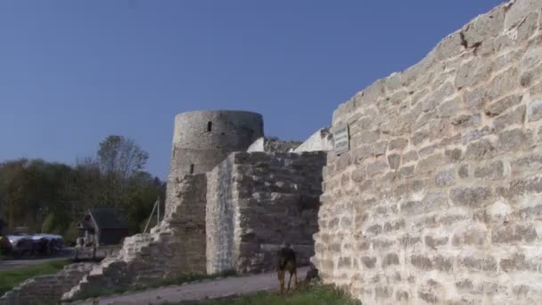 Antiga fortaleza militar — Vídeo de Stock