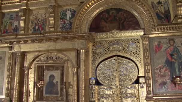 Part of the iconostasis — Stock Video