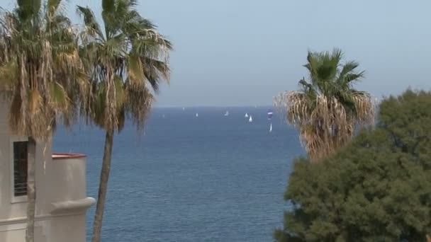 Das ist nicht der Fall. jaffa. Meerblick — Stockvideo