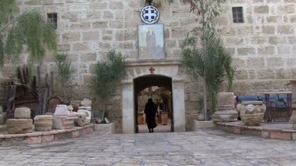 Kloster des heiligen Gerasimos von Jordanien — Stockvideo