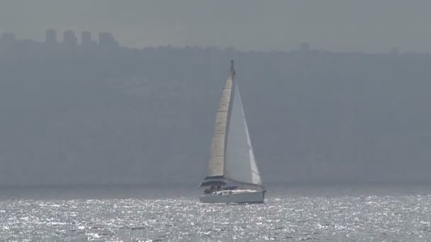 Acre eski şehrin bağlantı noktası. — Stok video