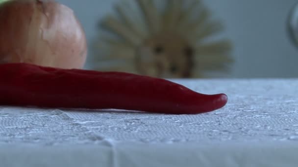 Gemüse für eine gesunde Ernährung — Stockvideo