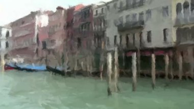 Canlı Painting.Venice İtalya.