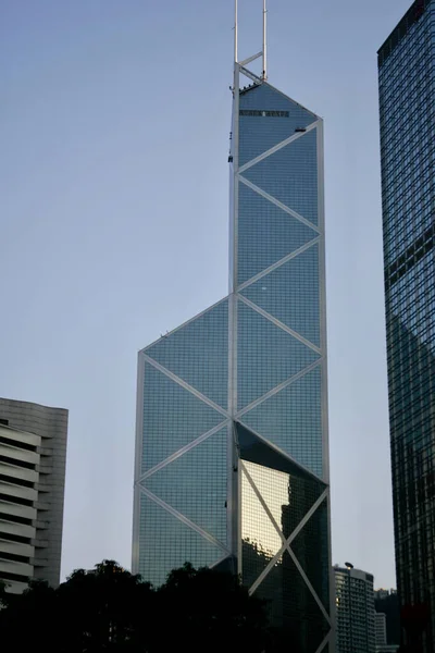 Arranha Céus Hong Kong Distrito Central — Fotografia de Stock