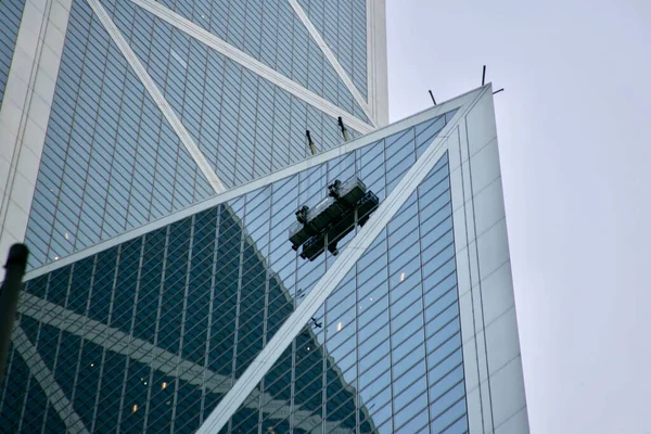 香港及中区的摩天大楼 — 图库照片