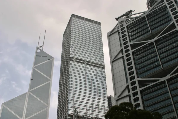 Arranha Céus Hong Kong Distrito Central — Fotografia de Stock
