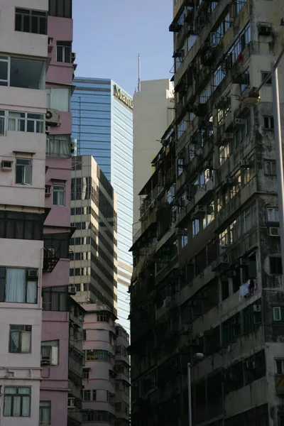 Небоскрёбы Гонконга Залива Козуэй — стоковое фото