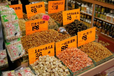Hong Kong - Tapınak Sokağı civarındaki dükkanlar