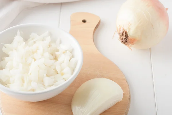Diced onion — Stock Photo, Image