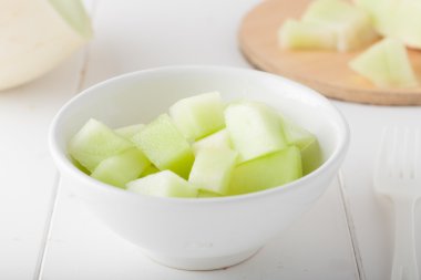 kıyılmış honeydew kavun