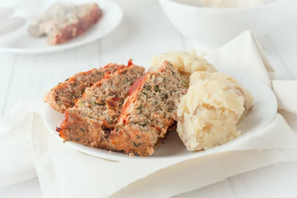 Sliced turkey meatloaf — Stock Photo, Image