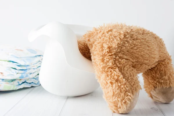 Potty training troubles — Stock Photo, Image