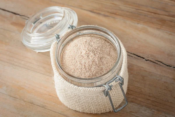 Psyllium husks powder — Stock Photo, Image