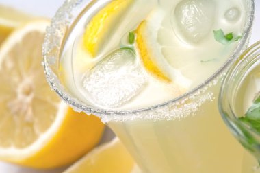 Closeup soğuk limonata