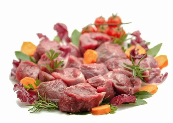 Rohes Fleisch gehackt — Stockfoto