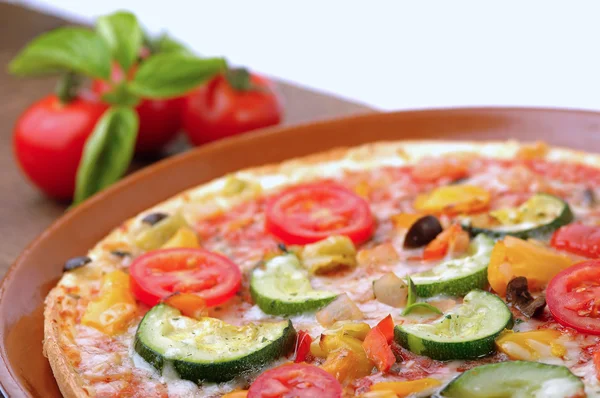 素食的意大利披萨 — 图库照片