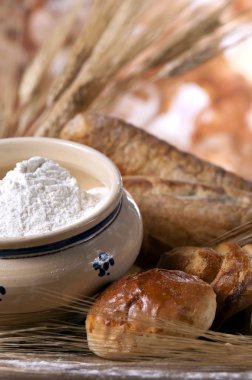 ekmek ve un bir tablo