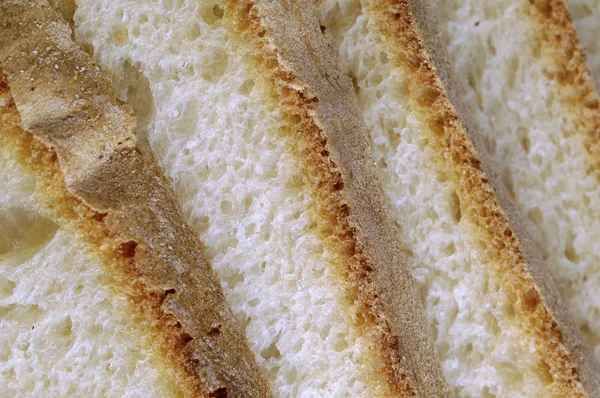 Sliced bread pieces — Stock Photo, Image