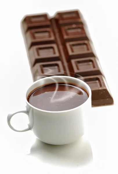 Hot chocolate cup — Stock Photo, Image
