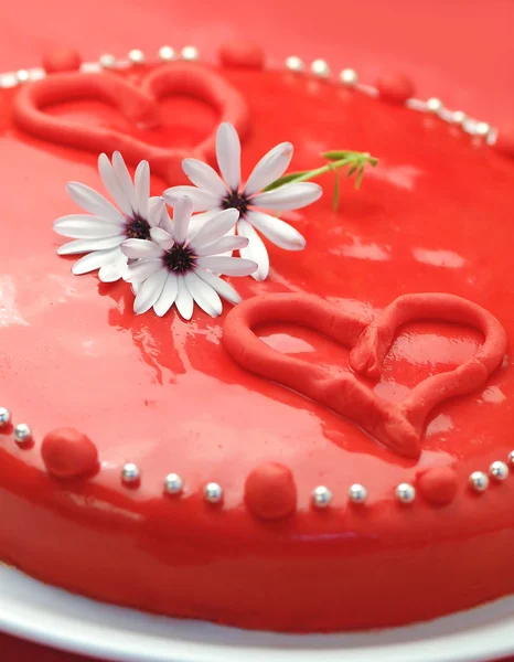 Walentynki ciasto — Zdjęcie stockowe
