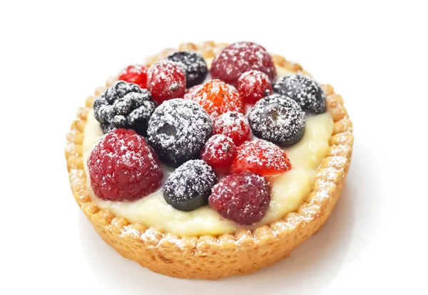 Berry dessert op witte achtergrond — Stockfoto