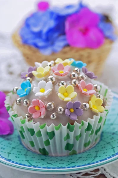 Cupcake primavera — Fotografia de Stock