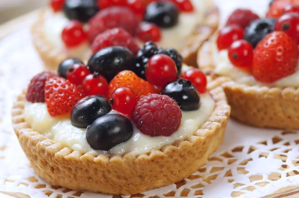 Closeup berry dessert — Stockfoto