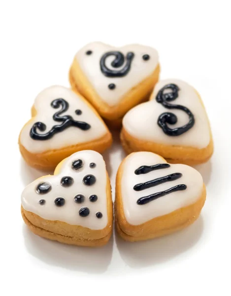 Galletas en forma de corazón — Foto de Stock