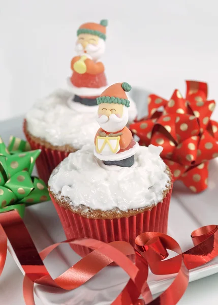Christmas cupcakes — Stockfoto