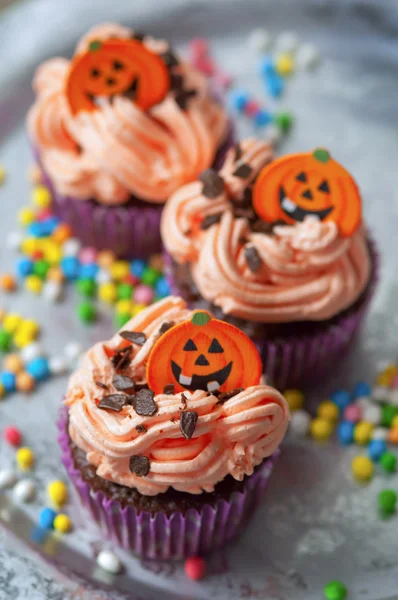 Halloween cupcakes — Stock Photo, Image