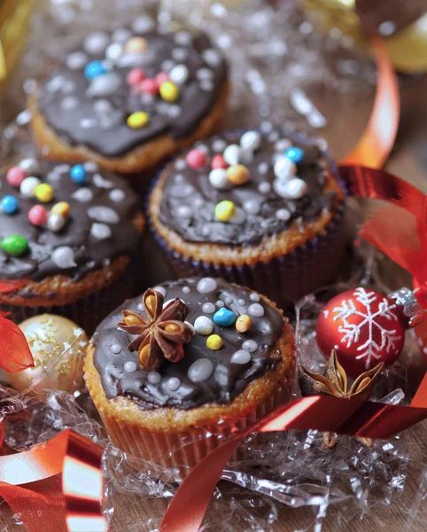 Schokoladen-Cupcakes — Stockfoto