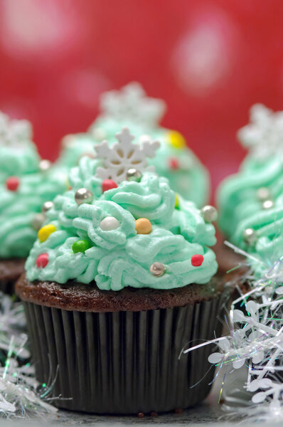 Christmas cupcakes