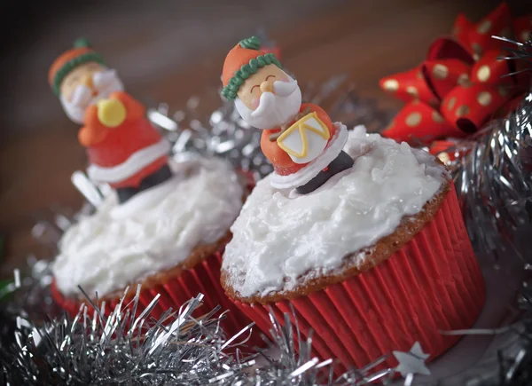 Christmas cupcakes — Stockfoto