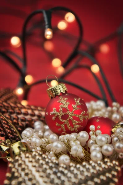 Christmas decorations with copy space — Stock Photo, Image